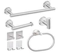 Linyoish 8 Pezzi Set Accessori Bagno Acciaio inossidabile Portasciugamani porta