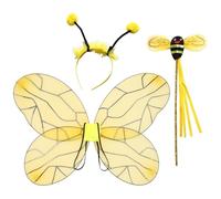 Linyuir Ali Farfalla Halloween Ali Api Antenne Ossaio Copricapo E Bastone Magico Feste Costumi Tipo N-6 Taglia unica