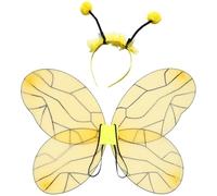 Linyuir Ali Farfalla Halloween Ali Api Antenne Ossaio Copricapo E Bastone Magico Feste Costumi Tipo M-6 Taglia unica