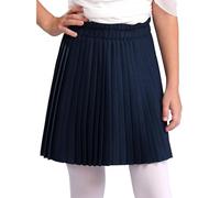 Linyuir Fazzoletta per Bambina Gonna A Linea A Gonna Estiva Corta A Ginocchio Alta Vita da Pattinatore A Campana A Piatto per Scuola Autunno Inverno Uniforme Blu Navy 15-16 Anni