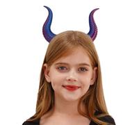 Linyuir Spilli Capelli Cornicelli Demoniaci Gotici Spilli Capelli Pecora La Festa Halloween Natale E Cosplay Blu Viola Tipo D Taglia unica