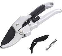 LINZI Forbici Cesoie da Potatura a Incudine a Cricchetto Professionali 200mm con Lama Extra e Molla, Lame in Acciaio SK-5 Capacità di Taglio 18mm, Forbici Manuali da Giardino per Rami e Ramoscelli