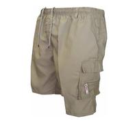 LinZong Men's Hiking Cargo Shorts with Pockets,Lightweight Outdoor Tactical Short,Summer Casual Drawstring Loose Overalls (Khaki, XL)