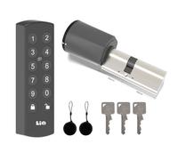Lio Home Serratura elettronica per porta con tastiera, cilindro 40/40
