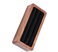 Lioaeust Porta plettri per chitarra, in legno di noce, per amanti della chitarra, grande capacità, organizer per plettri multi stile, Come da immagine
