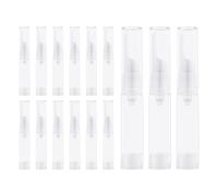 Liobelon 15 flaconi da 10 ml a pompa, vuoti e ricaricabili, da viaggio, per crema contorno occhi, mini bottiglie da viaggio per lozioni, articoli da toeletta e campioni di toner liquido