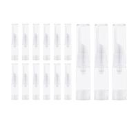 Liobelon 15 flaconi da 5 ml a pompa, vuoti e ricaricabili, da viaggio, per crema contorno occhi, mini bottiglie da viaggio per lozioni, articoli da toeletta e campioni di toner liquido