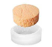 Liobelon Stampo rotondo per pane fondente, stampo in silicone per alimenti artificiali, stampi per candele a forma di toast, stampi per sapone sintetico, stampo per snack dal design francese per aromi