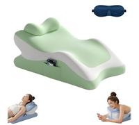 Liocwocne 2026 New Sweet Spot Pillow, 27° Angle Wedge Cushion with Phone Pocket, Multifunctional Ergonomic Pillow for Lying on Your Back, Side, Stomach or Back Cushion(D,with Pillow)