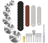 Lioggyet Set di Mole da Taglio Compatibili con Utensili Rotanti con Gambo da 1/8 Pollice, Mole da Taglio Diamantate 545, per HSS