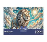 Lion 1000 Piece Jigsaw Puzzle For Adults Challenging Game Stress Relief Puzzle Cultivate The Spirit of Teamwork For Adults Gifts 38x26cm/1000pcs