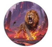 Lion 1000 Piece Jigsaw Puzzle For Adults Challenging Game Stress Relief Puzzle Cultivate The Spirit of Teamwork for Family Decorations 1000pcs (67.5x67.5cm)