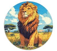 Lion 1000 Piece Jigsaw Puzzle For Adults Educational Games Stress Relief Puzzle Cultivate The Spirit of Teamwork for Adults And Kids, Age 12 Years Up 1000pcs (67.5x67.5cm)