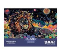 Lion 1000 Pieces Jigsaw Puzzles For Adults Educational Games Stress Relieving Entertainment Cultivate The Spirit of Teamwork for Men, Women, Elders, Seniors 70x50cm/1000pcs