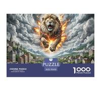 Lion 1000 Pieces Jigsaw Puzzles For Adults Educational Games Stress Relieving Entertainment Cultivate The Spirit of Teamwork for Men, Women, Elders, Seniors 70x50cm/1000pcs
