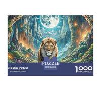 Lion 1000 Pieces Jigsaw Puzzles For Adults Educational Games Stress Relieving Entertainment Exercise The Memory of The Brain for Family Decorations 38x26cm/1000pcs