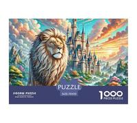 Lion 1000 Pieces Jigsaw Puzzles For Adults Family Challenge Toys Stress Relieving Entertainment Exercise The Memory of The Brain for The Whole Family, Gifts for Women, Gifts for Men 70x50cm/1000pcs