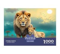 Lion And Cub Walking Pezzi Adattamento Sicuro Scelta Regalo Perfetta Per Compleanni, Anniversari E Occasioni Speciali 52x38cm/1000pcs