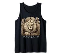 Lion Around - Illustrazione di leone Canotta