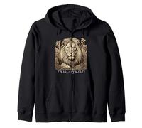 Lion Around - Illustrazione di leone Felpa con Cappuccio