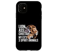 Lion Ass Cheetah My Ex's 3 Spirit Animals Divorzio Custodia per iPhone 11
