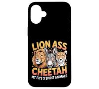 Lion Ass Cheetah My Ex's 3 Spirit Animals Divorzio - Custodia per iPhone 16 Plus