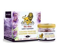 LION BRAND SAFFRON, 1 g, grado A+++ Kashmiri Mongra Kesar/Keshar/zafferano per donne incinte, biryani, cucina, dolci e bellezza (da Pampore, Kashmir) (confezione da 1, 1 grammo)