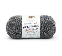 Lion Brand Yarn-142 g 100 Percent Heartland Gomitolo di Filato in Acrilico, Ideale in Montagna fumé