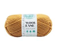 Lion Brand Yarn 640-158 Wool-Ease Thick & Quick Yarn, Senape, Acrilico, 21.59x9.525x9.525 cm, 97 unità