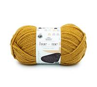 Lion Brand Yarn Company Due di bacchette: filato Hue + Me, senape