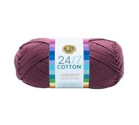 Lion Brand Yarn Company Filati di Cotone, 100% Cotone, Lilla.