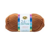 Lion Brand Yarn Company-Matassa di Filato in Cotone, in Puro Cotone, Colore: Cammello