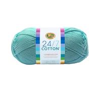 Lion Brand Yarn Company-Matassa di Filato in Cotone, in Puro Cotone, Colore: Verde Acqua