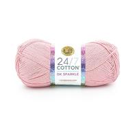 Lion Brand Yarn Cotone Dk 24/7 Filato, Diamante Rosa, 1 confezione