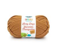 Lion Brand Yarn Cover Story Lazy Days Thick & Quick Filato, Poliestere, Ambra, 1 confezione