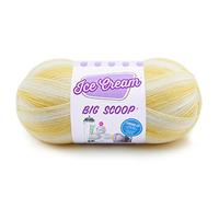 Lion Brand Yarn, gomitolo di Filo, Collezione Ice Cream Big Scoop, Acrilico, Lemon Meringue, 27.94 x 12.7 x 12.7 cm