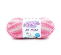 Lion Brand Yarn, gomitolo di Filo, Collezione Ice Cream Big Scoop Strawberry