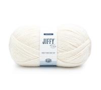 Lion Brand Yarn Jiffy Bonus Bundle, filato acrilico per uncinetto, crema, 1 confezione