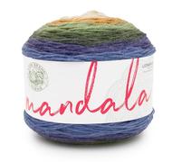 Lion Brand Yarn Mandala, filato multicolore per lavori a maglia, uncinetto e artigianato, Loch Ness, 1 confezione
