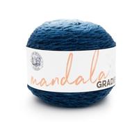 Lion Brand Yarn Mandala Gradient, filato multicolore per lavori a maglia, uncinetto e artigianato, blu acciaio, 1 confezione