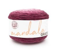 Lion Brand Yarn Mandala Gradient, filato multicolore per lavori a maglia, uncinetto e artigianato, bordeaux, 1 pezzo