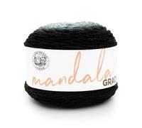 Lion Brand Yarn Mandala Gradient, filato multicolore per lavori a maglia, uncinetto e artigianato, nero, 1 confezione