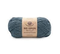 Lion Brand Yarn Respun - Filato di poliestere riciclato spesso e veloce, super voluminoso, per lavori a maglia, uncinetto e artigianato, cielo notturno, 1 confezione