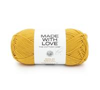 Lion Brand Yarn Tom Daley-Il Cottony One Filato, Misto Cotone, Medaglia d'oro, 1 confezione