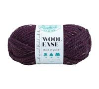 Lion Brand Yarns Lion Brand Yarn 640-144 Wool-Ease-Filato Spesso e Veloce, Acrilico, Raisin, 21.59 x 9.53 x 9.53 cm, 97 unità