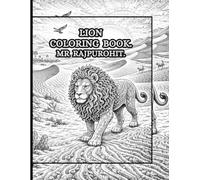LION COLORING BOOK.