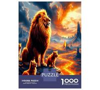 Lion Cub Sunset 1000 Pezzi Puzzle Classico Regal Pride Legacy Puzzle Per Adulti Cartone Riciclato - Sfida Educativa, Gioco in Casa, Regalo Geniale Per I Principianti 70x50cm/1000pcs
