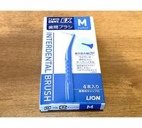 LION DENT.EX Spazzolino Interdentale 4 Pezzi Taglia M Blu Nuove Plettri Dentali