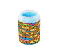 Lion Doodle - Tazza portatile colorata per la pulizia delle zampe, con spazzola morbida per massaggi, essenziale per tutti i proprietari di animali domestici, per cani e gatti di piccola taglia media