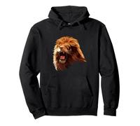 Lion Face Abbigliamento Re Camicia Foresta Leone Animale Uomo Donna Felpa con Cappuccio